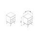 Mesa Cabeceira Casal RT3103 c/ 2 Gavetas Oliva - Movelbento