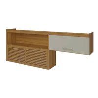 Armário Aéreo Cozinha Modulado  Princesa c/ 2 Portas Freijo/Off White - Nesher