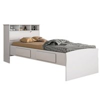Colchão Solteiro Pérola Polar + Cama Ravena Branco