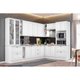 Gabinete de Cozinha Modulado Balcão Canto Reto Americana c/Tampo Branco - Henn