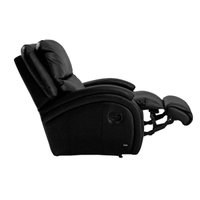 Poltrona do Papai Reclinável Divino Urbany Zero Wall Motorizada c/ Vibro Massagem Giro, Balanço Courano Marrom - Probel