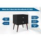 Mesa Cabeceira Infantil RT 3032 c/ 2 Gavetas Preto - Movelbento