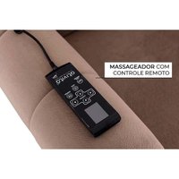 Poltrona do Papai Reclinável MH 1216 Two Way c/ Massagem Courano Creme - Herval