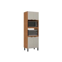 Torre Quente de Cozinha Firenze Duplo Forno 4 Portas 70x219 Amendola/Nude Prime TX - Demóbile