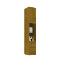 Mesa de Cabeceira Modulada Mesa De Cabeceira 1 Porta e 3 Gavetas Luna cor Nature - Bianchi