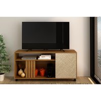 Rack para TV R1481 1 Porta até 42 Polegadas Natural/Palha - Tecno Mobili