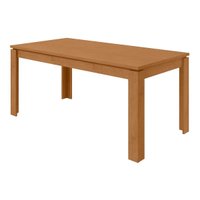 Mesa Multiuso Cozinha Athenas c/Tampo Madeirado 180x90cm Amêndoa - Lopas