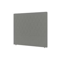 Painel de Cama Box Estofada Solteiro Camponesa Plus Chumbo - Simbal