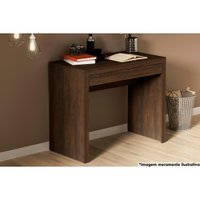 Mesa de Computador Solteiro ME4107 c/ 1 Gaveta Rústico - Tecno Mobili