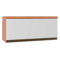 Armário de Geladeira p/ Cozinha Aéreo Thela Macadâmia 1 Porta 80cm Freijo/Branco - Telasul