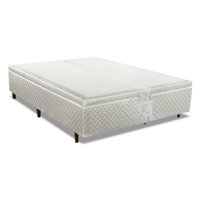 Cama Box Baú Queen MH1439 Bordado White (158x198x35) - Herval