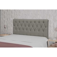 Painel de Cama Box Estofada Cabeceira Viena Plus King 195 Veludo Cinza - Simbal