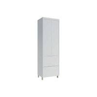 Módulo Cozinha Nesher Marquesa Paneleiro 2 Portas e 2 Gavetas 70cm Branca - Nesher