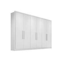 Guarda Roupa Casal 6 Portas e 8 Gavetas Robust Plus Branco - Novo Horizonte