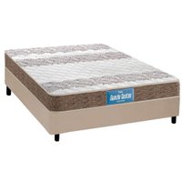 Cama Box Casal: Colchão Anatômico Probel D33/EP Guarda Costas Próintense Double Face + Base CRC Courano Clean(138x188)