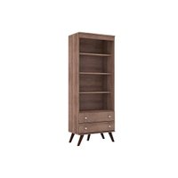 Estante para Sala ESM216 c/ 3 Prateleiras Rustico - Movelbento