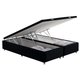 Cama Box Baú King Bordado Black (193x203x35) - Anjos