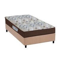 Cama Box Solteiro: Colchão Anatômico Ortobom D45/EP Fort Tech ISO 150 + Base CRC Suede Clean(78x188)