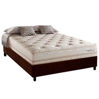 Cama Box Casal: Colchão Molas Herval Maxspring Scotland + Base CRC Suede Brown(138x188)