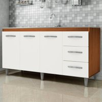 Balcao Sem Tampo Para Pia 150cm 9130 Savana Off White Mobbs