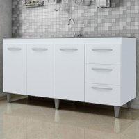 Balcao Sem Tampo Para Pia 150cm 9130 Branco Mobbs