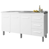 Balcao Sem Tampo Para Pia 150cm 9130 Branco Mobbs