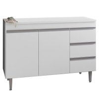 Balcao Para Pia 97 cm 2 Portas Andreia Branco REAJL