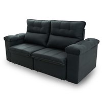Sofá Retrátil Reclinável Verona 1,80m Cinza Lunar Molas no Assento - King House