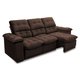 Sofá Retrátil Reclinável Atenas 2,30m Suede Velut Marrom Molas no Assento - King House