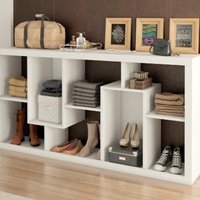 Estante Aparador Uso Horizontal Ou Vertical E1712 Branco Tecno Mobili