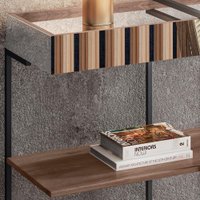 Aparador Mesa Lateral E Centro Aurum Demolição Preto DHom