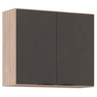 Armario Aereo 2 Portas 80cm 94241 Avena Grafito Demobile