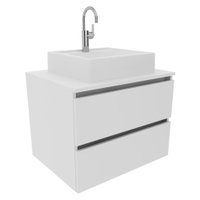 Gabinete Com Cuba Para Banheiro BN3600x07 Branco Tecno Mobili