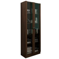 Armario Para Escritorio 2 Portas De Vidro ME4115 Rustico Tecno Mobili