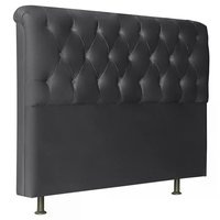 Cabeceira Queen 160cm Emilia Suede Preto ID Milani Store
