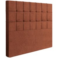 Cabeceira Casal 138 cm Lots Veludo Terracota Soon