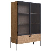 Cristaleira 2 Portas Em Aço E 1 Gaveta York Vermont Artesano