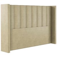 Cabeceira Casal 138 cm Barcell Veludo Bege Soon