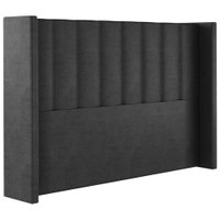 Cabeceira Casal 138 cm Barcell Veludo Preto Soon