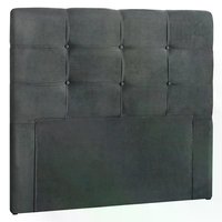 Cabeceira Solteiro 90cm Daiana Suede Cinza ID Milani Store