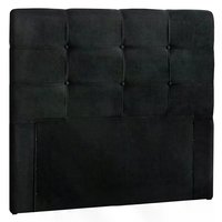Cabeceira Solteiro 90cm Daiana Suede Negro ID Milani Store
