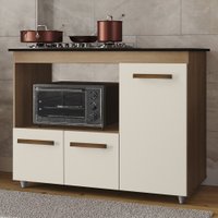 Balcao Para Cooktop 5 Bocas 114cm 9475 Savana Off White Mobbs