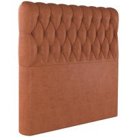 Cabeceira Solteiro 88 cm Vegas Veludo Terracota Soon