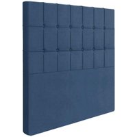 Cabeceira Solteiro 88 cm Lots Veludo Azul Soon