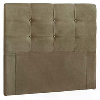 Cabeceira Solteiro 90cm Daiana Suede Taupe ID Milani Store