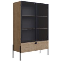 Cristaleira 2 Portas Em Aço E 1 Gaveta York Hanover Artesano