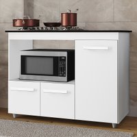 Balcao Para Cooktop 4 Bocas 114cm 9470 Branco Mobbs