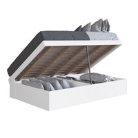 CAMA BOX ARTICULÁVEL CASAL 140 ISTAMBUL BRANCO - Art In Móveis
