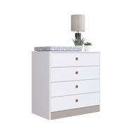 Cômoda 4 Gavetas Amore Branco - Art in Móveis