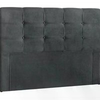 Cabeceira Queen 160cm Daiana Suede Cinza ID Milani Store